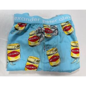 Peter Alexander Men's Vegemite Cotton Boxer Shorts Size SMALL